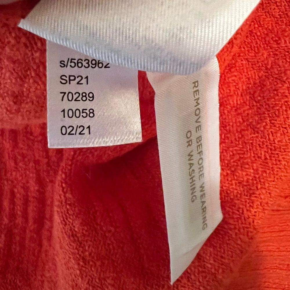 SOLD LOFT Orange Sleeveless Sweater Knit Summer Tank Top Size Medium - Picture 6 of 8